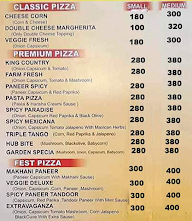 New Pizza Hub menu 1