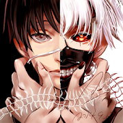 Anime Kaneki Zipper Lock Screen  Icon