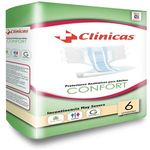 Incontinencia Clinicas Confort G 6 Unidades   