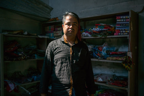 Muhammad Sunowar Ali of Rowa Bazaar, in Tripura, was standing by the local mosque as he watched the participants of a VHP rally set fire to his clothing and footwear shop, about a 100 meters away. “I was just simply watching my shop burn. I had put all my 9 years of savings into this shop.” He said the mob was in the thousands, and the Muslims only a couple of hundred. “I was unable to do anything about it. I could only stand and watch.” Ali said that he had lost close to Rs 15 lakh, but had received less than Rs 1 lakh in compensation.. 