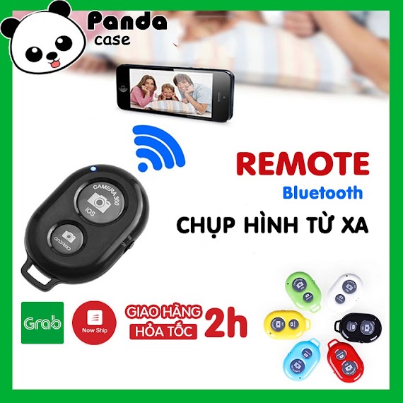 Remote Chụp Ảnh Bluetooth - Nút Bấm Điều Khiển Chụp Hình Từ Xa Cho Điện Thoại Thông Minh - Panda Case