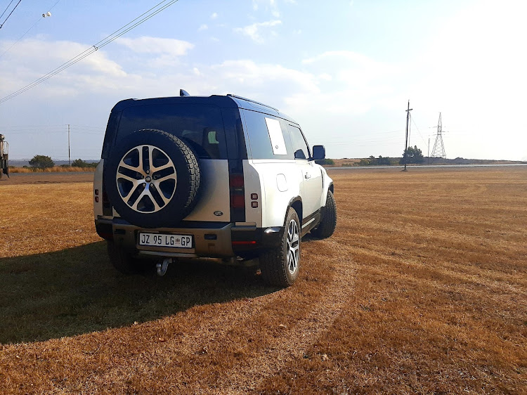 With the rear seats folded down the Defender 90 carries plenty of luggage. Photo: PHUTI MPYANE