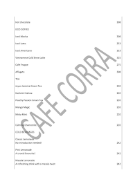 Corra menu 5