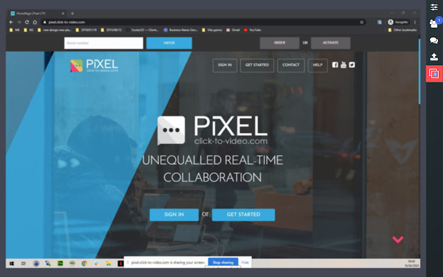 Pixel Direct Screenshare Room Extension chrome extension