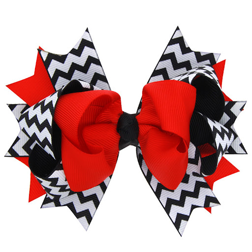 Title 1, European and American Childrens Wavy Bow Hairp...