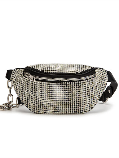 Title 6, Sparkling Diamond Chain One Shoulder Crossbody ...