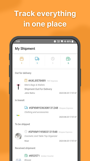 Screenshot Tracking.my Package Tracker