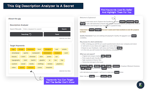 Fiverr Mate: Fiverr Gig SEO Tool