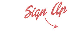 sign up arrow