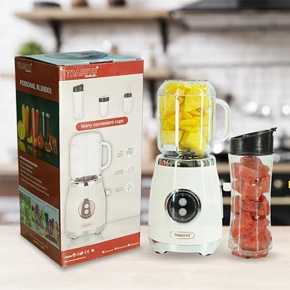 Máy Xay Sinh Tố Sothing Masuto Blender Bl399B 2 Cối, Công Suất 300W - Hàng Chính Hãng