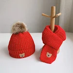 Bear Hat Set Red