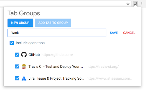 Tab Groups