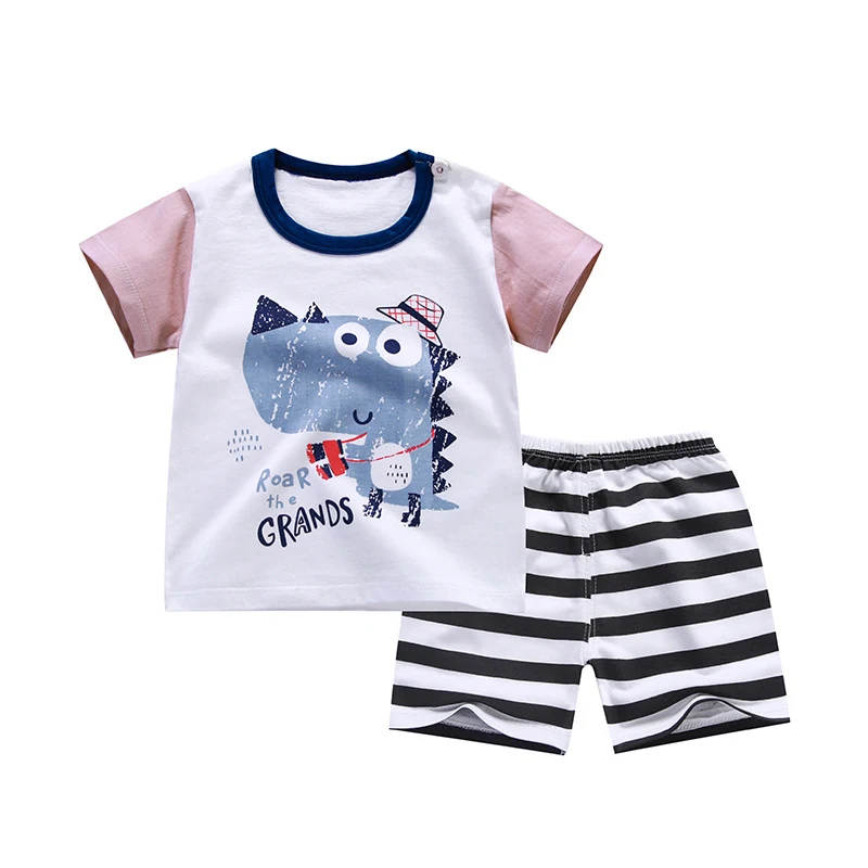 Vêtements coréens pour bébés garçons en pur coton en gros Nouveaux t-shirts pour filles Vêtements pour enfants doux et respirants