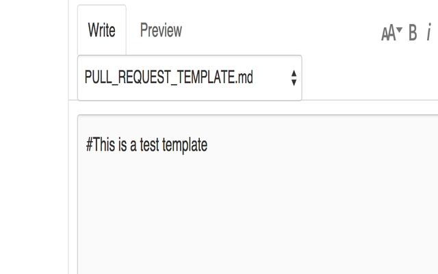 Github PR Template Picker Preview image 0