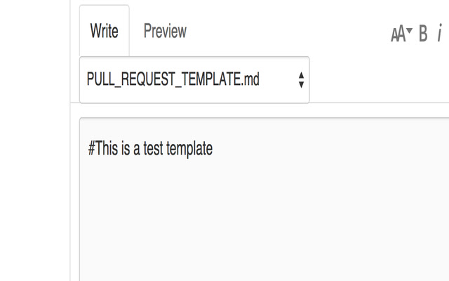 Github PR Template Picker chrome extension