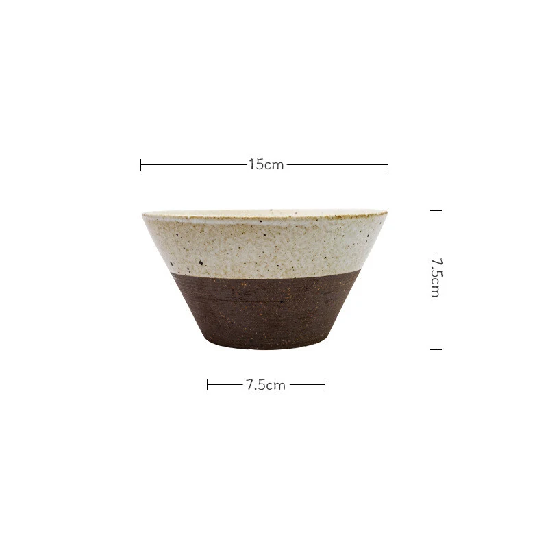 Stoneware Japanese Hat Ramen Salad Bowl with Cutlery, perfect for stylish dining, durable and elegant, ideal for salads 