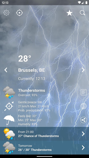 Screenshot Weather Belgium XL PRO