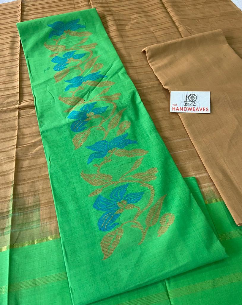 Mangalagiri handloom cotton butta dress material
