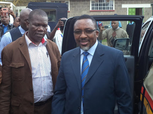 Neno Evangelism Ministries Pastor James Ng'ang'a appear is brought to Limuru law court by police on August 21, 2015./FILE