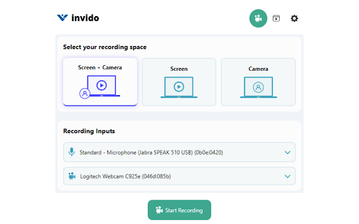 Invido - Webcam & Screen Recorder