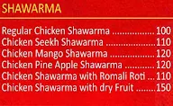 Shawarma King menu 1