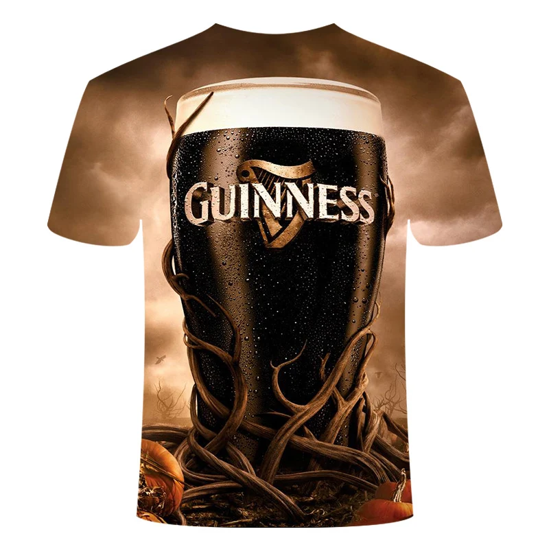 Printed men's large Pullover short sleeves