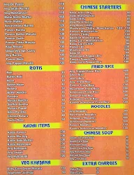 New Udupi Veg menu 3