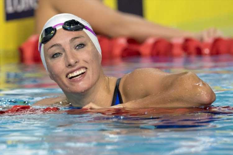 Tatjana Schoenmaker during Women 100m Breaststroke on day 5 of the Gold Coast 2018 Commonwealth Games at Gold Coast Aquatic centre on April 09, 2018 in Gold Coast, Australia.