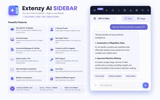 Extenzy AI – All-in-One Sidebar Assistant screenshot 2