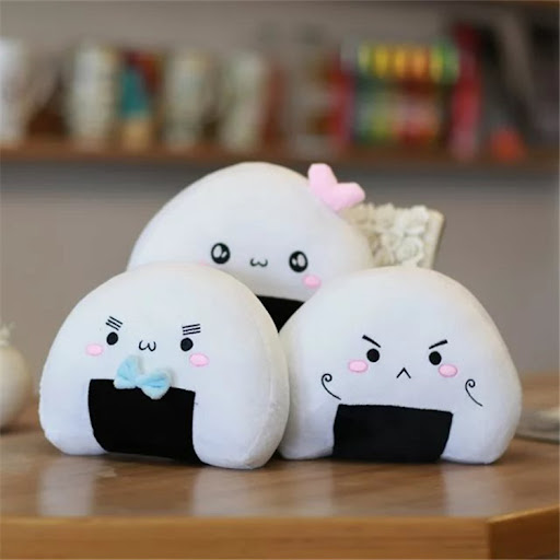 Title 1, Cute Rice Ball Sushi Pillow Cushion Plush Toy S...