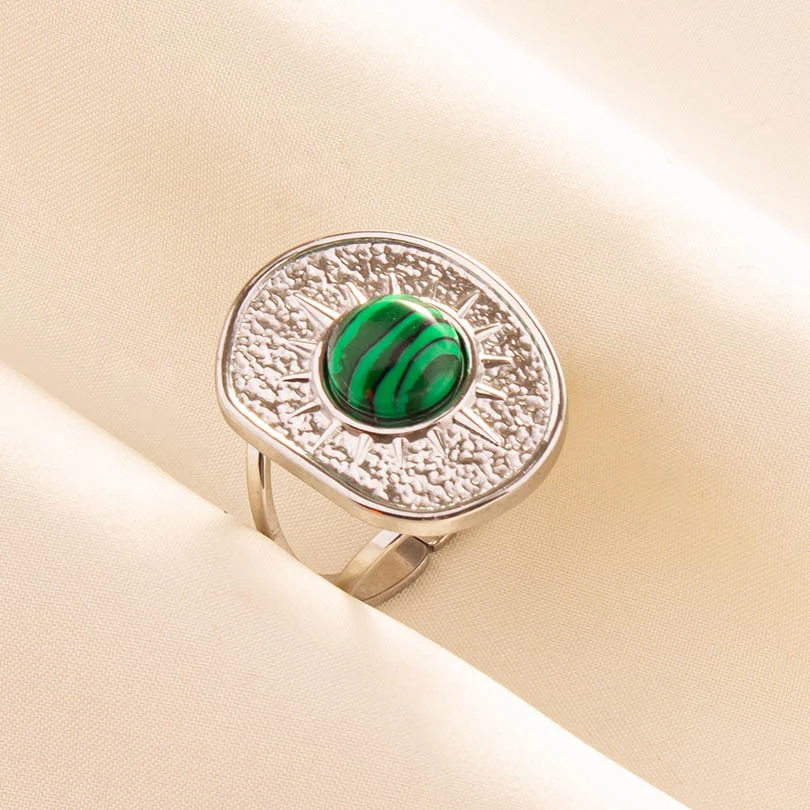 Anillo de Acero Inoxidable Titanio Geométrico para Mujer y Hombre Estilo Retro Joyería Elegante Resistente y Duradera Diseño Moderno y Atemporal