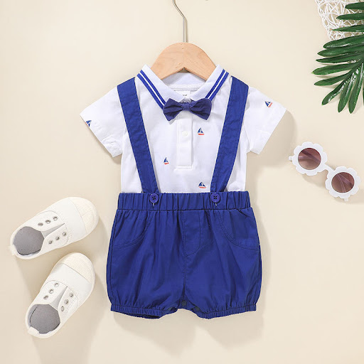 Title 6, Gentlemans Baby Short-Sleeved One-Piece or Two...