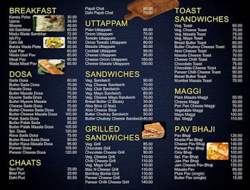 Vedant Bhojanalay menu 