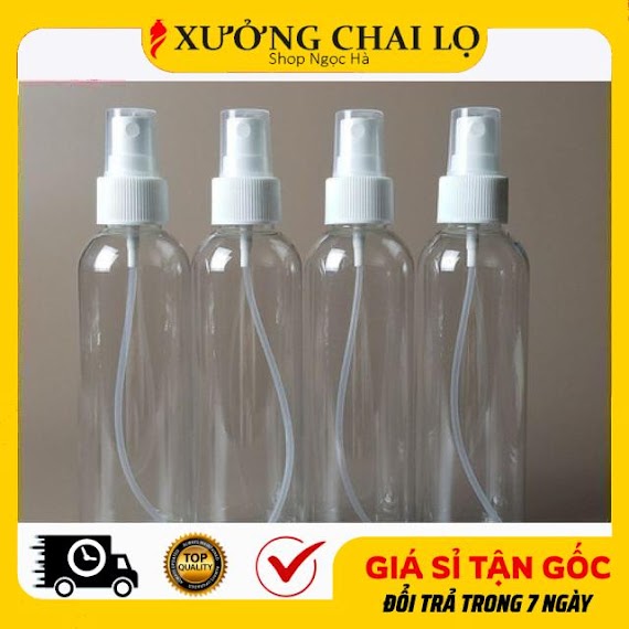 Chai Lọ Xịt Phun Sương Siêu Rẻ Chai Lọ Nhựa Pet Xịt Phun Sương 150Ml, 200Ml, 250Ml Chiết Mỹ Phẩm