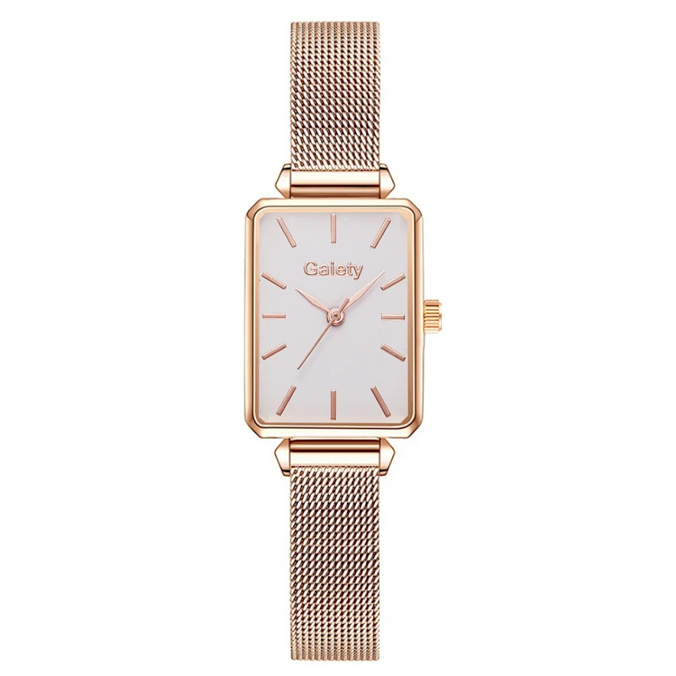 Mode dameshorloge met mesh band van legering. Stijlvolle elegantie voor elke gelegenheid. Een modieus accessoire dat je look compleet maakt.