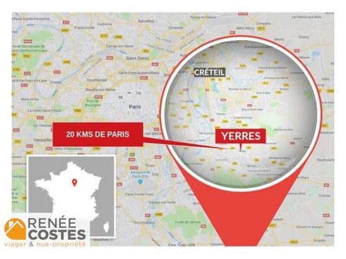 Vente viager 3 pièces 60 m² à Yerres (91330), 157 290 €