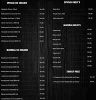 Cream City Natural Ice Creams menu 1