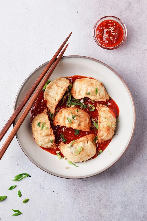 Classic Fried Masala Chicken Momos