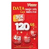 Sim Viettel Miễn Phí 1 Năm V120N 120 Gb 1 Tháng (4 Gb 1 Ngày) 120.000/Tháng. Miễn Phí Gọi Viettel.