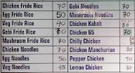 Famous Fast Food menu 1