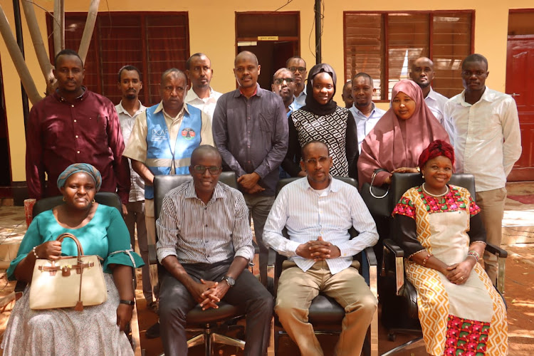 A team from The Commission on Administrative Justice (Office of the Ombudsman) in Wajir County.