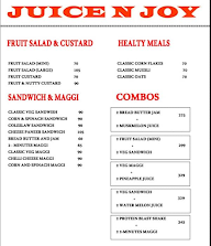 Juice N Joy menu 1