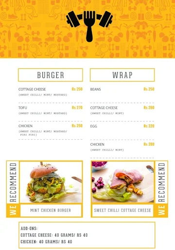 Fit Food Company menu 