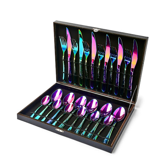 24 piece set black