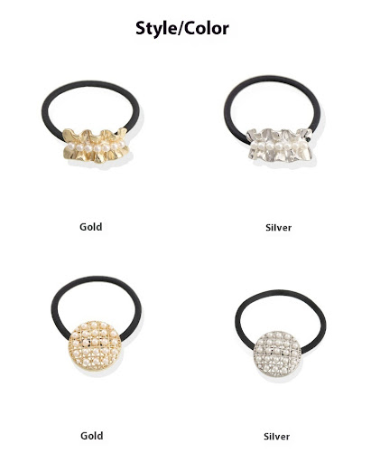 Title 5, Elegant Retro Pearl Alloy Ponytail Hair String ...