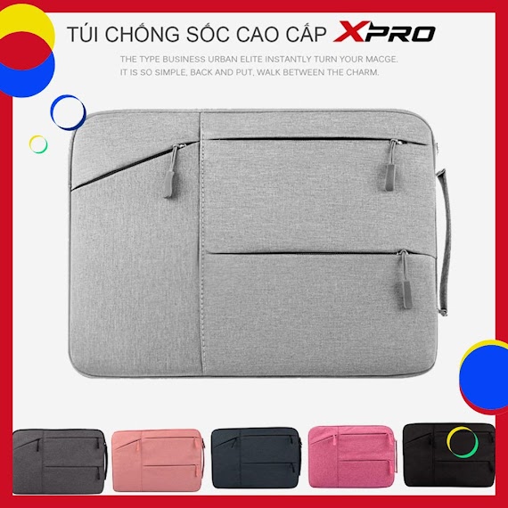 Túi Chống Sốc Macbook Laptop 14 Inch, 15 6 Inch, 17 Inch Có Quai Xách Cao Cấp Chống Thấm Nước Nhiều Màu