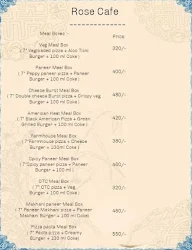 Rose Cafe menu 4