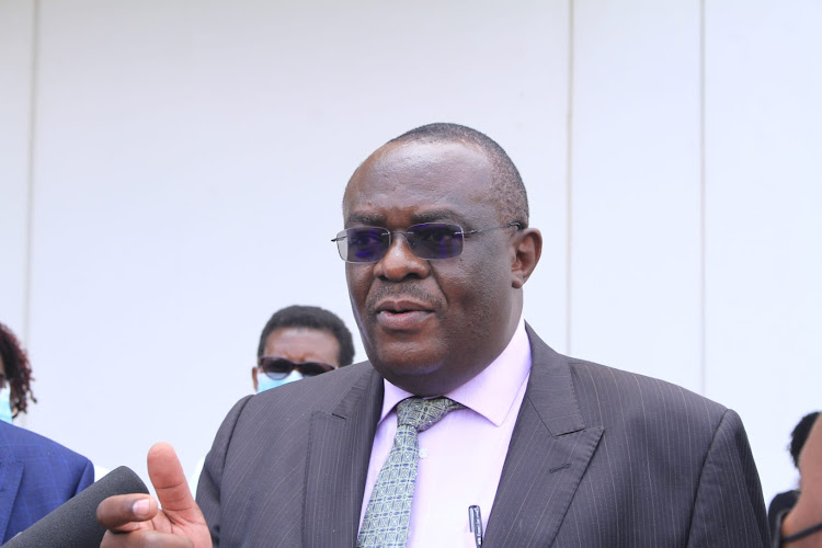 Vaccines deployment task force chairman Willis Akhwale at the National Vaccines Depot in Athi River on September 28.