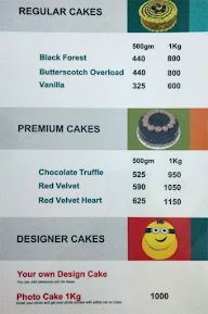 CakeZone menu 2