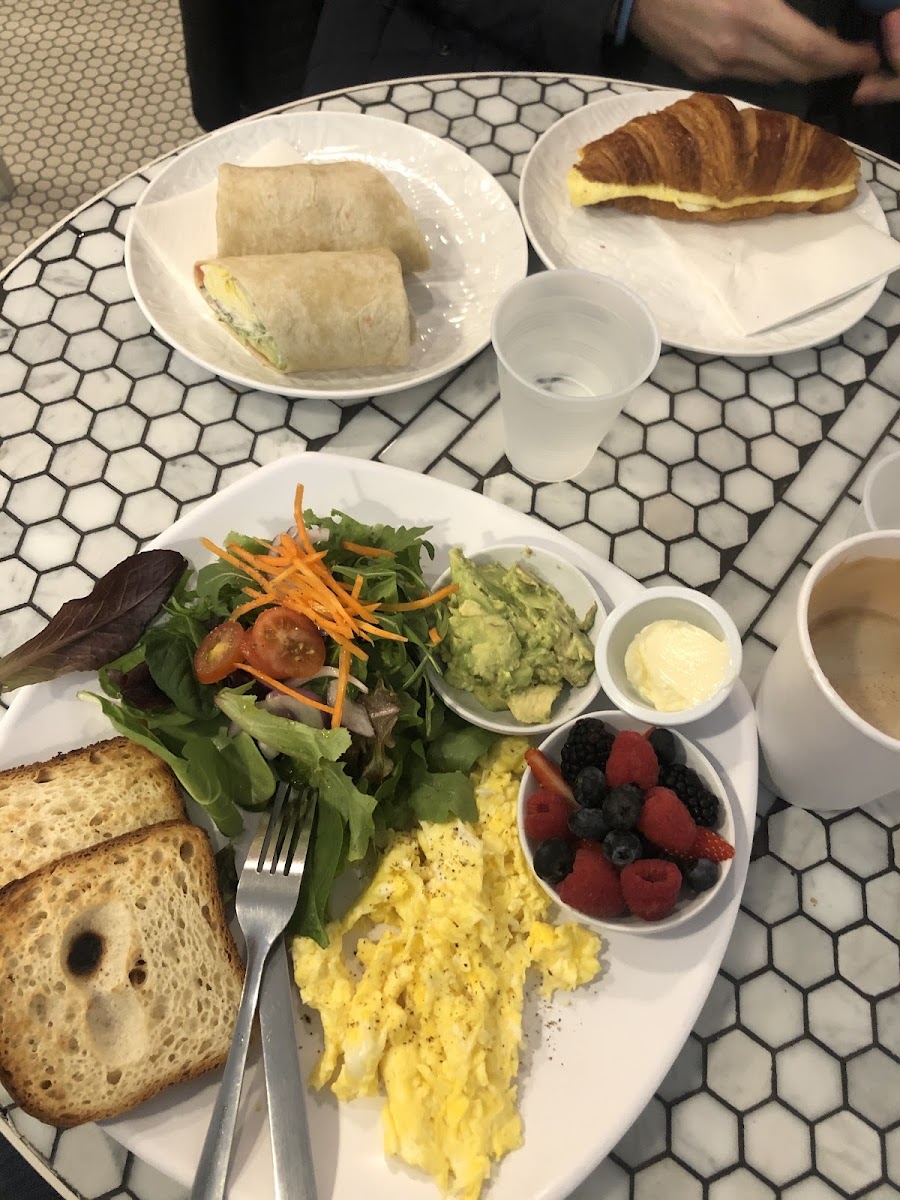 Egg Scramble Breakfast with GF bread